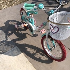 最終値下げ　子供用自転車　補助輪付き　美品の画像