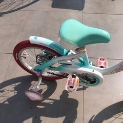 最終値下げ　子供用自転車　補助輪付き　美品の画像