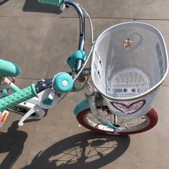 最終値下げ　子供用自転車　補助輪付き　美品の画像