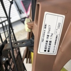 自転車用チャイルドシート　2種類付いの画像