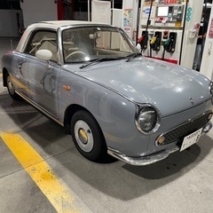 日産フィガロ　パイクカー　ターボ　ラピスグレー