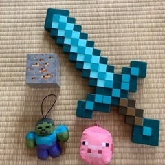 　マインクラフト　ダイヤの剣など4点セット　マイクラ