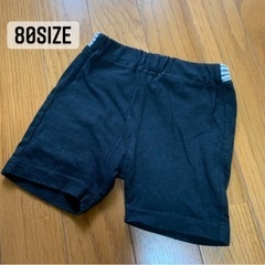 ベビー　ショートパンツ　80cm　ボトムズ　短パン　ブラック