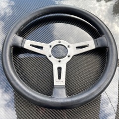 ABARTH アバルト レザーステアリング ハンドル φ35 イタリア製