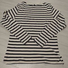 メンズ　ボーダーカットソー　L