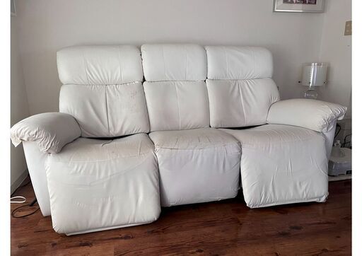 電動リクライニングソファ（３人がけ）