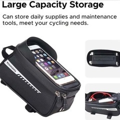 自転車スマホ防水ホルダーバックの画像