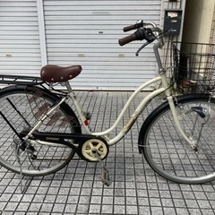 【26インチ自転車】6段変速　LEDオートライト付　強化リヤキャ...