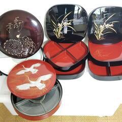 【取引終了しました】★ お重箱 ★ ４点 セット ★ 二段重ね ...