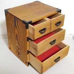 【取引終了しました】★ 和風レトロ ★ 小物入れ ★ 小物引出し ★ ティッシュBOX ★ ３点セット ★の画像