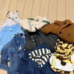 9月末で処分します。ベビー服80 冬服 8点