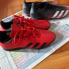 24.5 adidas サッカー用 2足