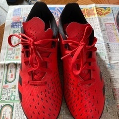 24.5 adidas サッカー用 2足の画像