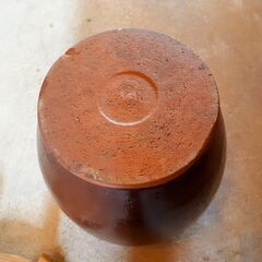 丸壺 木蓋付き 漬物壺 つぼ 入れ物 かめ 保存容器 古民家　/UJ-0659 1Fの画像
