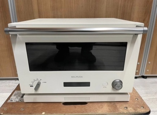 【中古】BALMUDA バルミューダ オーブンレンジ K04A-WH 2021年製 18L🟥🟦🟡
