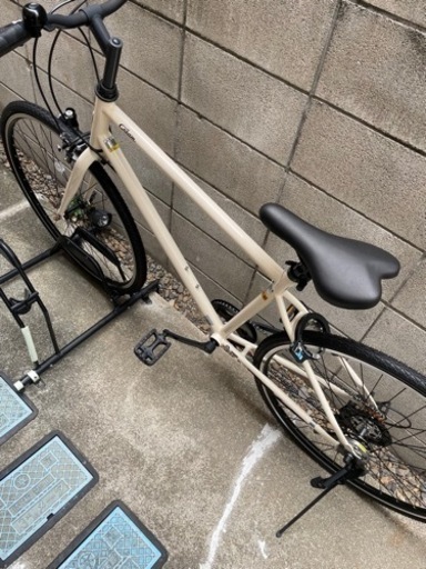クロスバイク　自転車　鍵付き