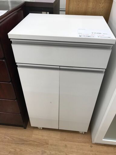 ★ジモティ割あり★  ダストボックス 白 H85×W47×D36 クリーニング済み KJ3013