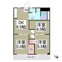 💙💙フリーレント1ヶ月付き😍敷礼０！《3DK》越谷市🐻M-reno仕様！コンビニ徒歩圏内！バルコニーあり！室内洗濯機置場！収納あり！お風呂＆トイレ別！💙💙の画像