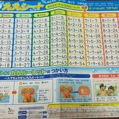おふろ九九シート