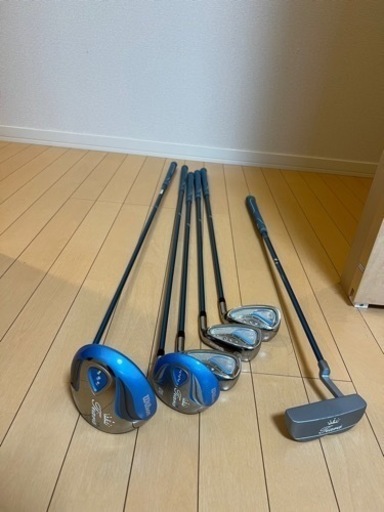 レディースゴルフセット&シューズと手袋とウェア【ハーフセット・（コルウィンキャディバッグ）】