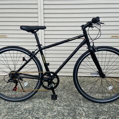 新品/送料無料　クロスバイク　シマノ製6段変速　700×28c　マットブラック 美品☆人気 クロスバイク 700 x 28C シマノ6段ギア マットブラック