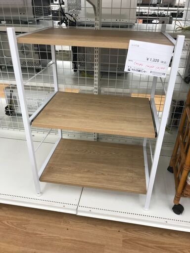 ★ジモティ割あり★  レンジ台 白 H84×W60×D40 クリーニング済み KJ3021