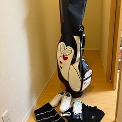 レディースゴルフセット&シューズと手袋とウェア【ハーフセット