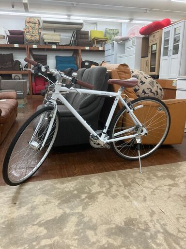 【値下げ致しました！！】WEEKEND BIKES 700C クロスバイク Size:510mm No.570●白系 ホワイト系 スポーツタイプ 自転車 チャリ ウィークエンドバイクス※現金、クレジット、ぺイペイ、スマホ決済対応