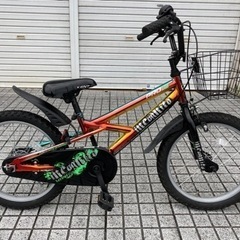 【18インチマウンテン】子供車　美品❗️カゴ付　変速なし　若林自...
