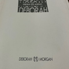 DEBORAH MORGAN 綿毛布　花柄　エンボス加工綿毛布　花柄　新品 未使用　ブルーグレー系の画像