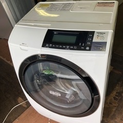 福岡市内配送設置無料　日立 HITACHI BD-S8700L-W [ビッグドラムスリム ななめ型ドラム式洗濯乾燥機（10.0kg） 左開き 自動お掃除搭載 ピュアホワイト]