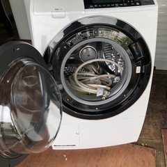 福岡市内配送設置無料　日立 HITACHI BD-S8700L-W [ビッグドラムスリム ななめ型ドラム式洗濯乾燥機（10.0kg） 左開き 自動お掃除搭載 ピュアホワイト]