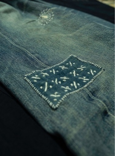 90s ビンテージ LEVI'S リーバイス 702xx BIG E、刺子デニム、カスタムデニム
