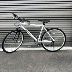 GRAPHIS (グラフィス) アルミフレーム 26インチ クロスバイク シマノ6段変速 GR-001G WH 自転車 中古の画像