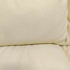 二人掛けソファー オフホワイトの画像