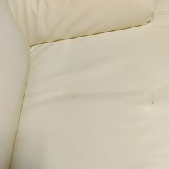 二人掛けソファー オフホワイトの画像