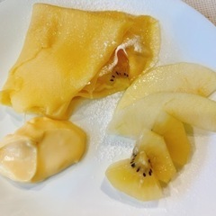 子どもおやつ教室「米粉クレープ&米粉カスタードクリーム　季節のフ...