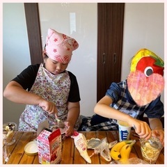 子どもおやつ教室「米粉クレープ&米粉カスタードクリーム　季節のフルーツを添えて」の画像