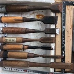 大工道具(のみ、ノミ)   ７本のまとめ売り。