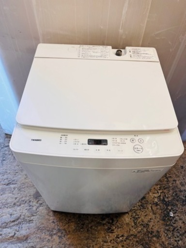 ツインバード TWINBIRD WM-EC55W 全自動洗濯機 5.5kg