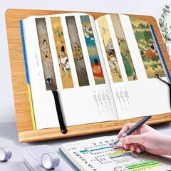 竹製ブックスタンド クックブックホルダー ブックスタンドを使って両手を解放し 教科書/筆記台 書見台 本立て　2サイズ　卸ます　問屋　倒産品　転売OK　ネット商材　アマゾン　商品　景品　　卸ます　転売　アマゾン引き上げ商品　倒産品　仕入れ　賞品　景品　コンペの画像