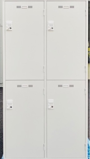 配送可能！まとめて購入歓迎！4人用ダイヤル式ロッカー　SLDW-4WS