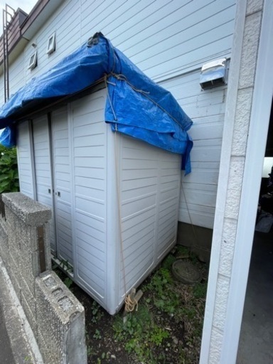 外物置 ヨドコウ 一坪物置 難あり