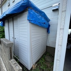 外物置　ヨドコウ　一坪物置　難ありの画像