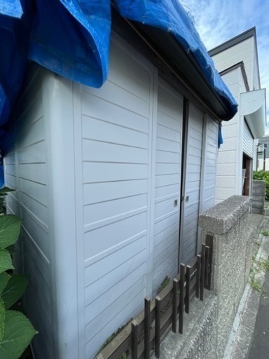 外物置　ヨドコウ　一坪物置　難あり