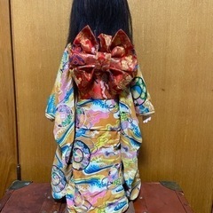レトロ　アンティーク　大正　昭和初期あたりじゃ無いかと^_^　ちょっと怖い😱けど可愛い日本人形　の画像