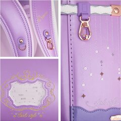 【新品】高級 女の子ランドセル キャッスルモデル 大容量 軽量 6年保証 全国送料無料 スクールバック 小学生通学カバン ラベンダーの画像