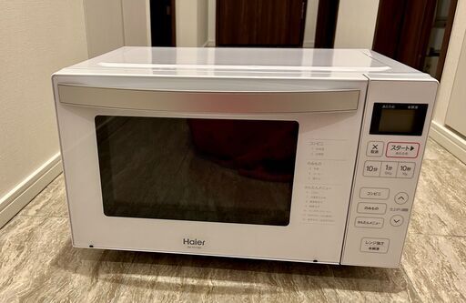 １回使用　ハイアール　フラット電子レンジ