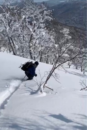 削り出し雪板　