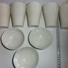 ★クロワッサン陶器（タンブラ5点、小鉢3点）未使用箱入り、画像の物、★お手数をおかけします、プロフィール必読ですの画像